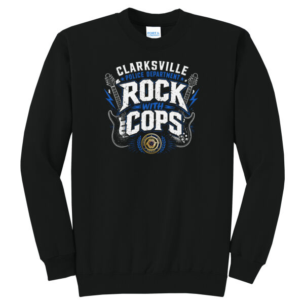 Rock with Cops Benefit Tee - Core Fleece Crewneck Sweatshirt Thumbnail